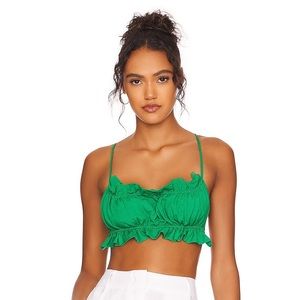 Brand new with tags Bardot green backless top